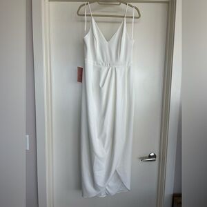 (NWT) Anthropologie BHLDN Caron v-neck crepe dress